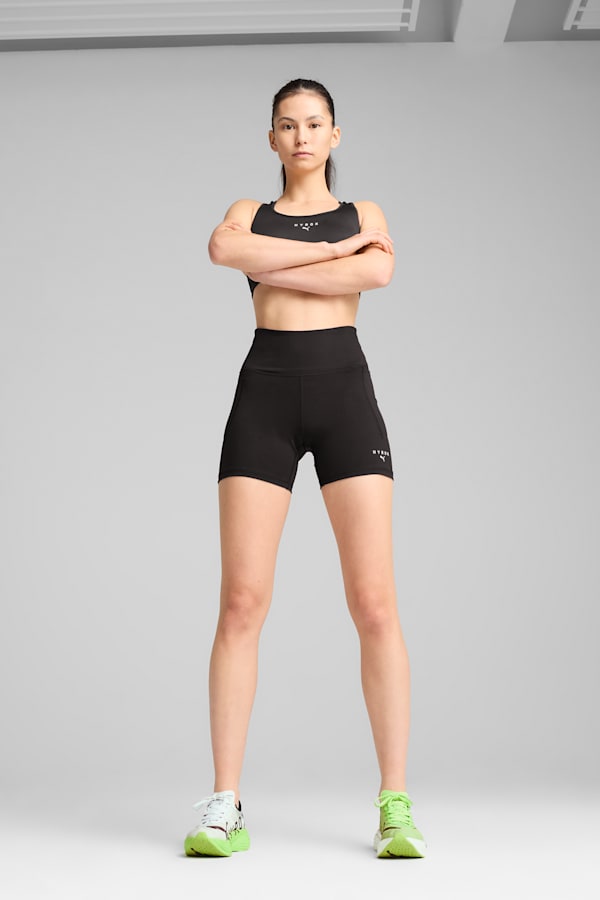 PUMA x HYROX CLOUDSPUN 3" Short Tights Women, PUMA Black, extralarge